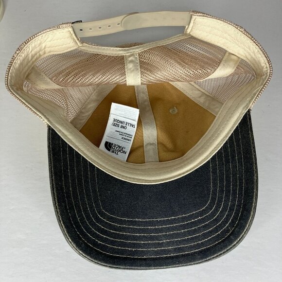 The North Face Gray Beige Snapback Adjustable Hat - Picture 5 of 6